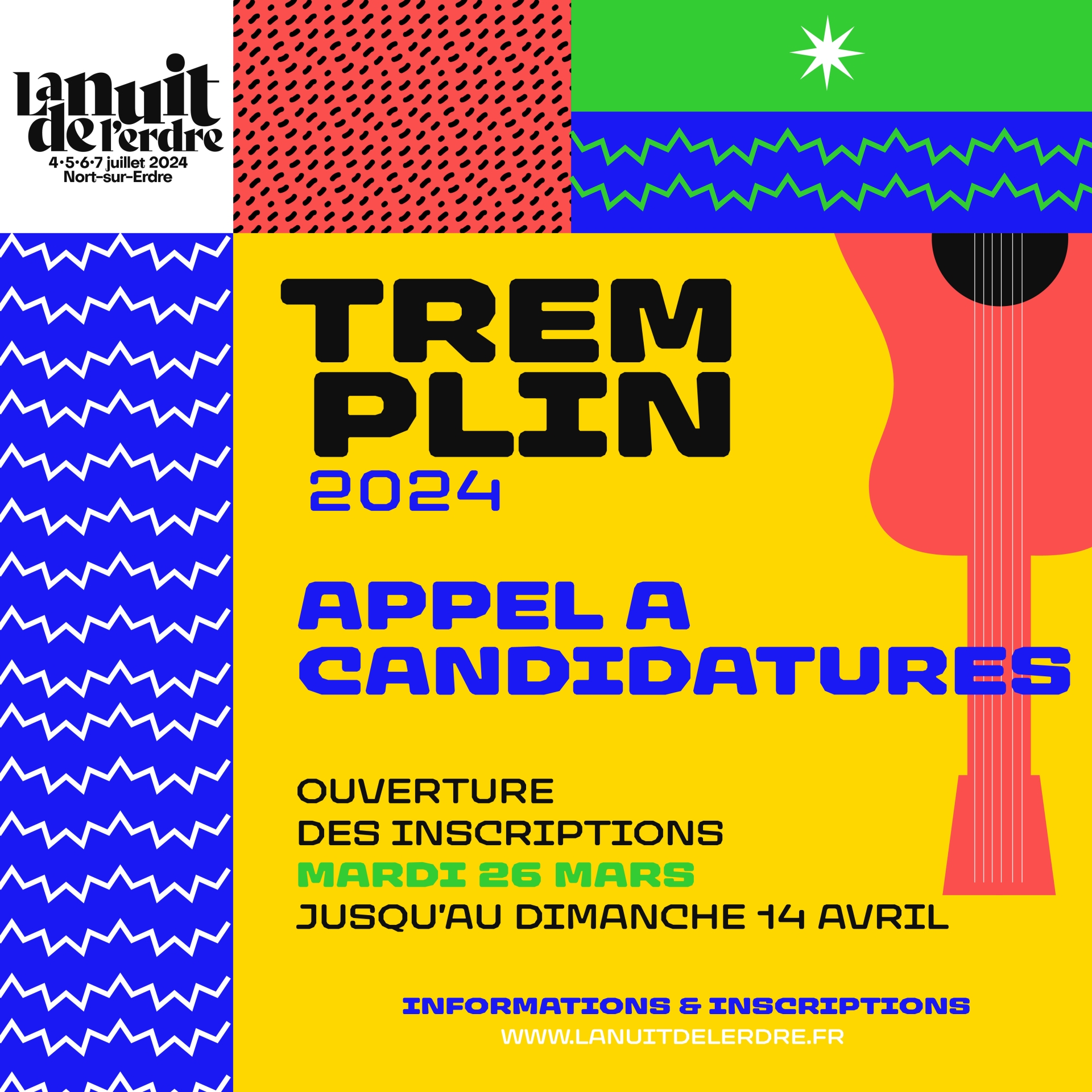 Ouverture des candidatures du Tremplin - La Nuit De l'Erdre